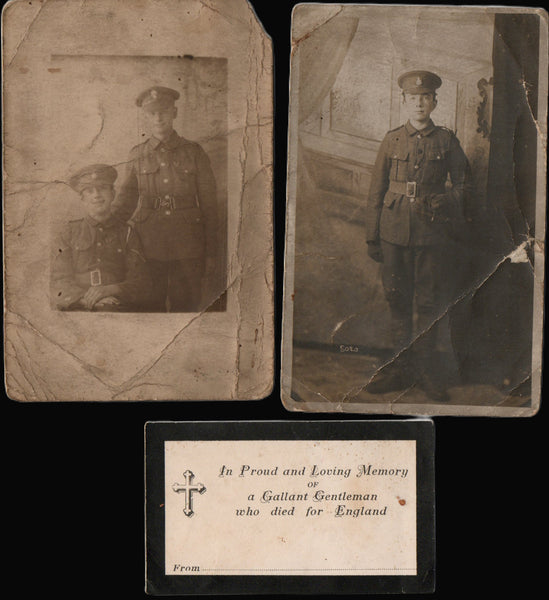 WW1. 1914-15 Star Trio with plaque, scroll and personal archive. Palmer. Royal Sussex Regiment. K.I.A.