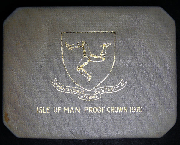 Isle of Man. Proof silver crown. 1970. Manx Cat.