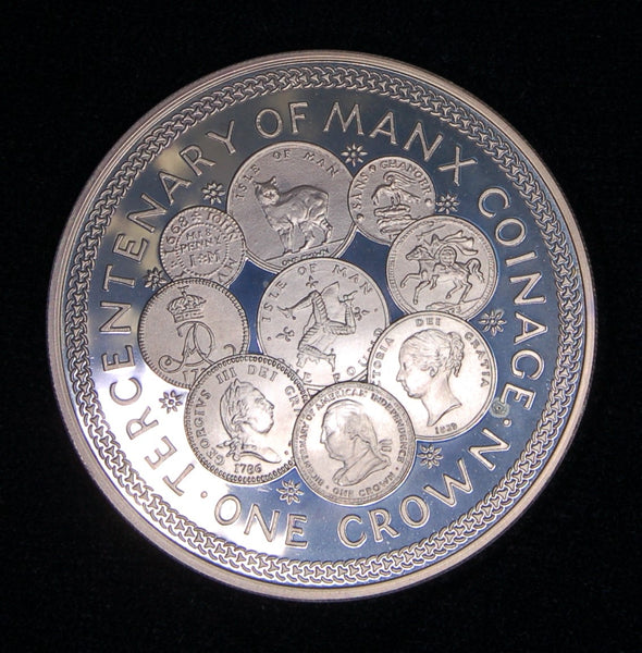 Isle of Man. Tercentenary silver proof crown. 1979
