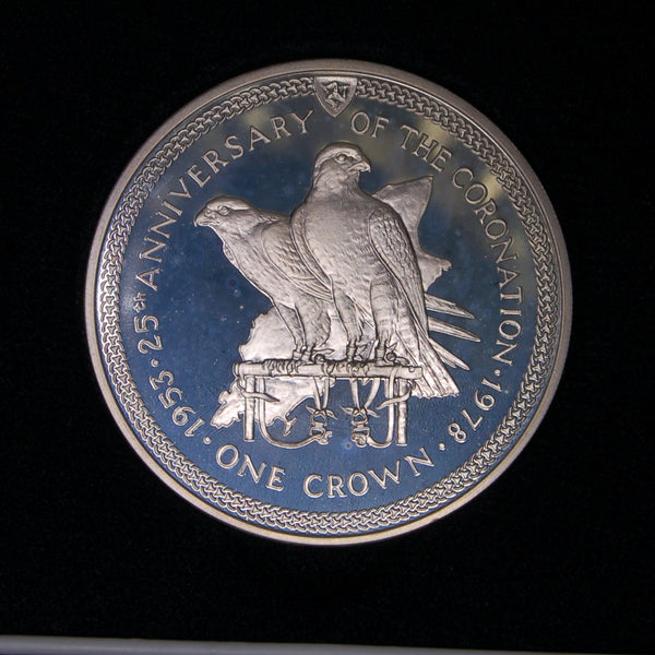 Isle of Man. Silver proof crown. 1978