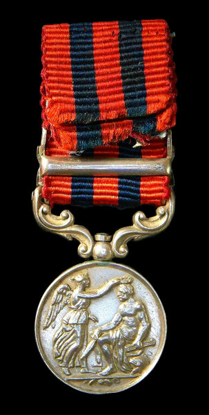 India General Service Medal 1854-95. One clasp. Miniature.