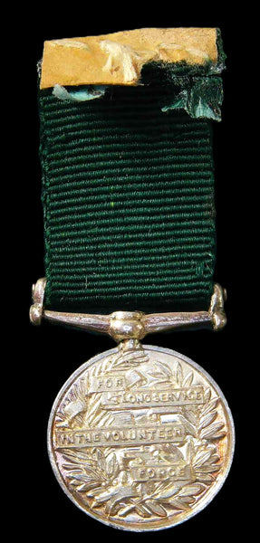 Volunteer Long Service Medal. Edward VII. Miniature.