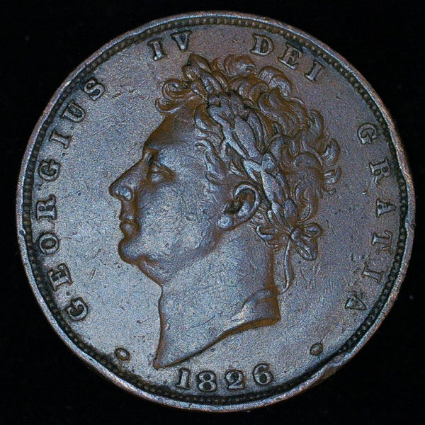 George IV. Farthing. 1826. 2nd type