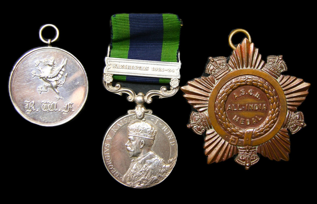 India General Service. Waziristan. & 2 Boxing medals.