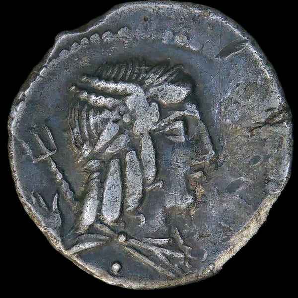 Roman Republic. Denarius. L Julius Bursio. BC85