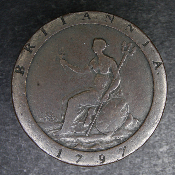 George III. 'Smugglers box' penny. 1797