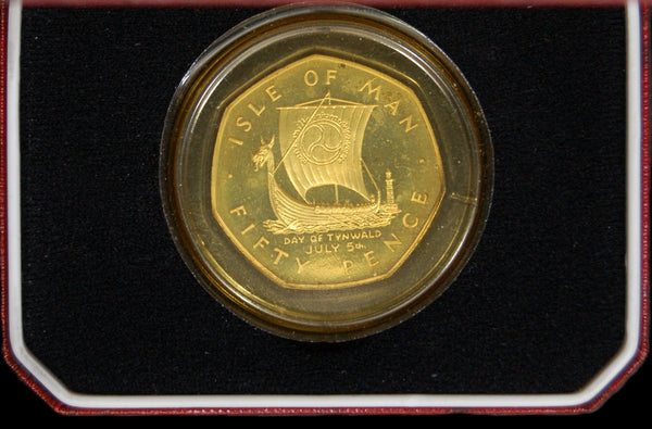 Isle of Man.  Silver proof Fifty Pence. 1979