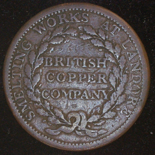 Walthamstow. British copper company one penny token. 1813