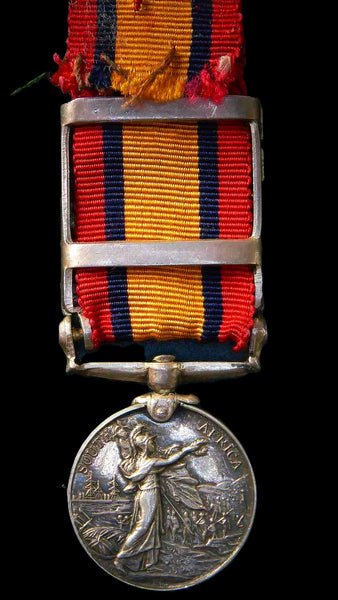 Queens South Africa medal. 5 clasps. Miniature