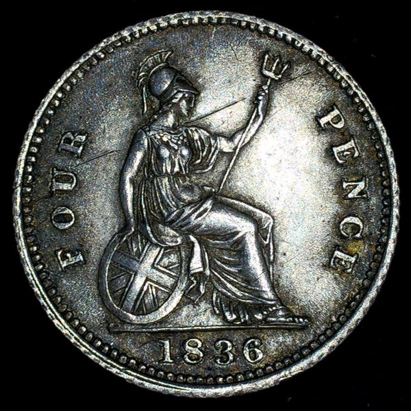 William IV. Four Pence. 1836. A selection.