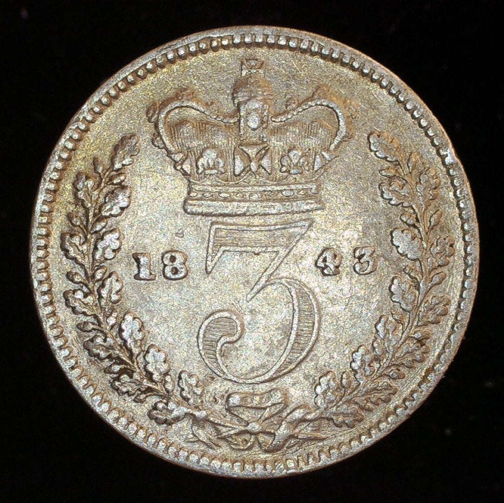 Victoria. Threepence. 1843