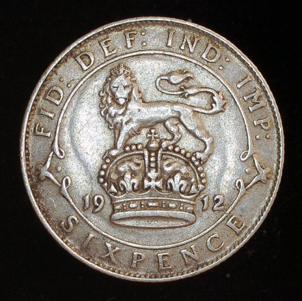 George V. Sixpence. 1912