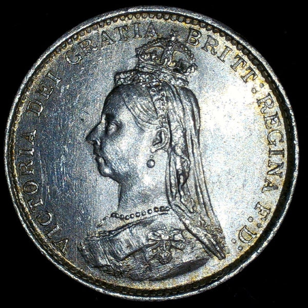 Victoria. Threepence. 1887 Jubilee head. A selection.