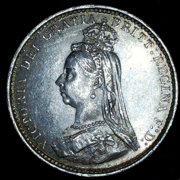 Victoria. Threepence. 1887 Jubilee head. A selection.