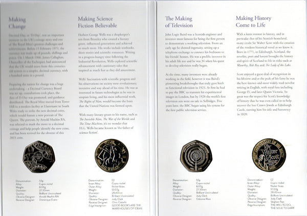 Royal Mint 2021 UK uncirculated coin set
