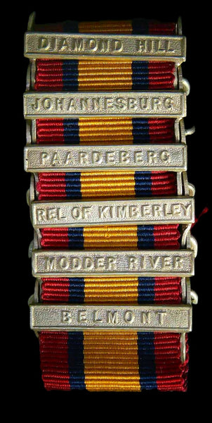 Queens South Africa. Medal clasps. Miniature.