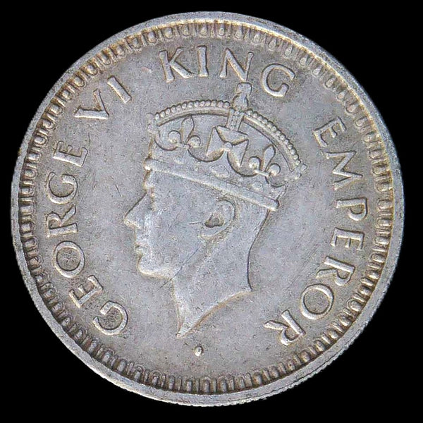 India. Quarter Rupee. 1944.