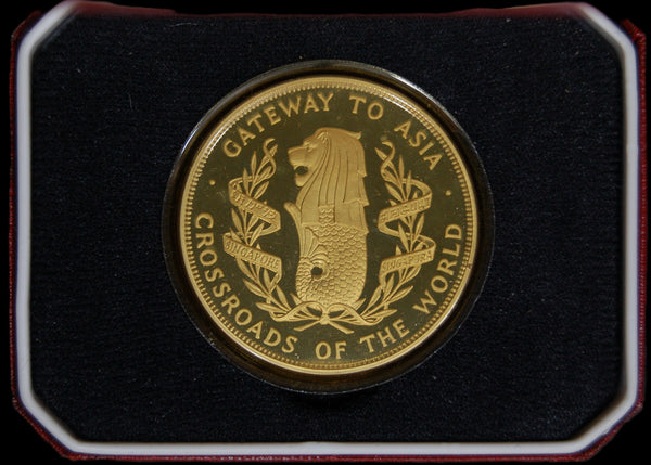 Concorde Inaugural flight. Proof silver CROWNMEDAL. 1977