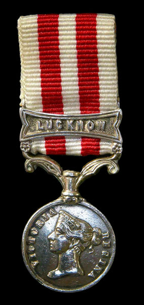 Indian Mutiny Medal 1858. Lucknow clasp. Miniature.