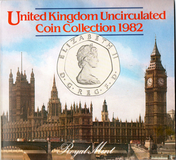 Royal Mint. Uncirculated year sets. 1982- 2007