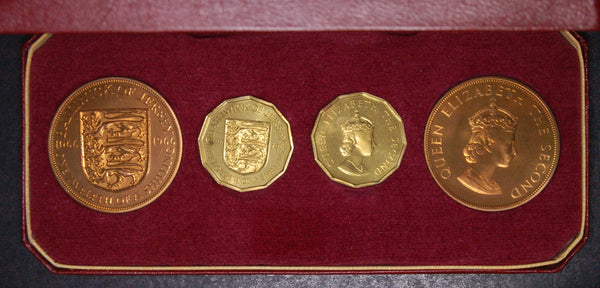 Jersey. 4 coin proof set. 1966