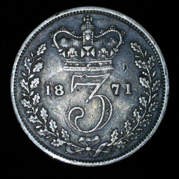 Victoria. Threepence. 1871