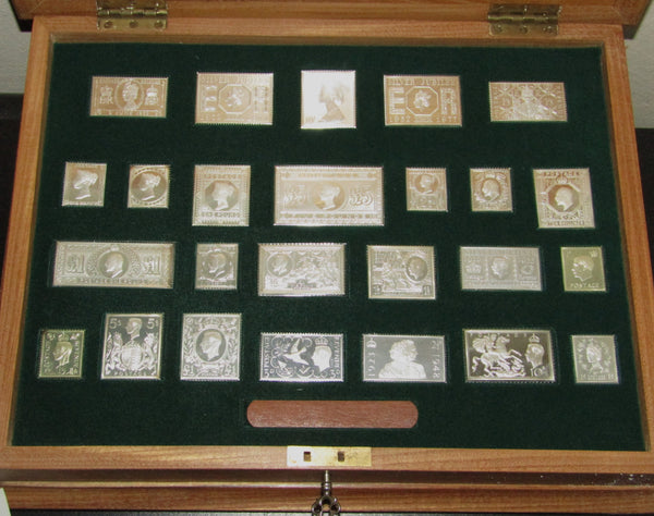 The stamps of royalty. Silver ingot set.