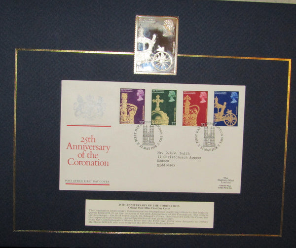 The Post Office silver stamp & FDC set. 1978