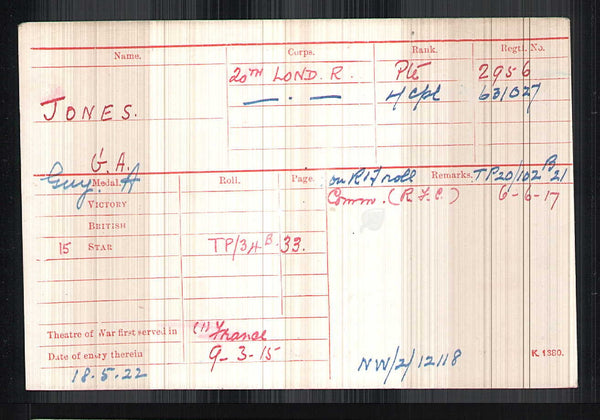WW1. Pair to Ashwin. RFC/RAF. Pilot killed in action. Western Front.