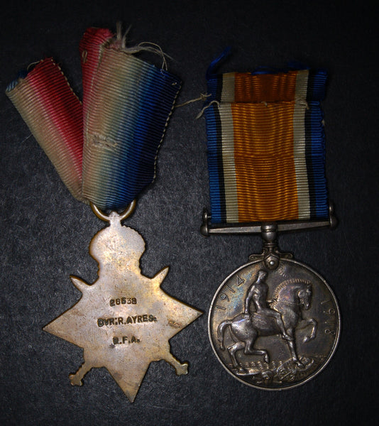 WW1. Pair: Ayres, Royal Artillery