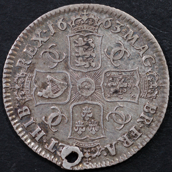 Charles II. Shilling. 1663