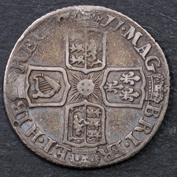 Anne. Sixpence. 1711