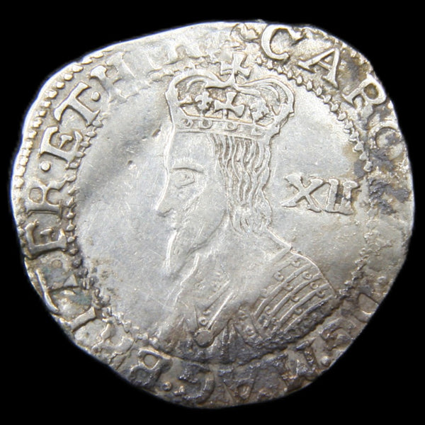 Charles I. Shilling. Worcester or Shrewsbury. 1643-4