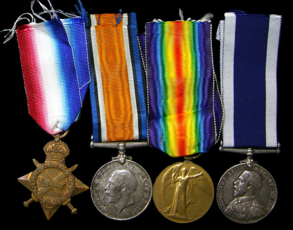 WW1. Campaign group of 4. Chessell. Royal navy.