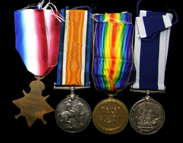 WW1. Campaign group of 4. Chessell. Royal navy.