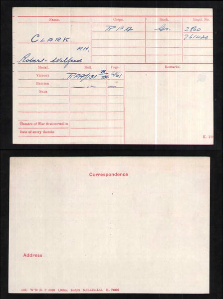 WW1. Military |Medal group of 3. Clark. RFA.