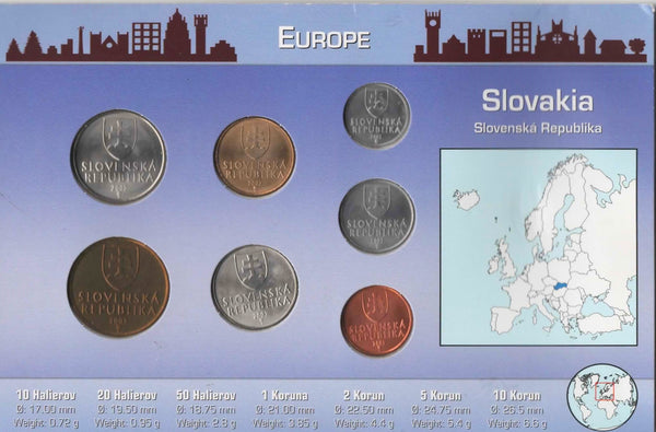 Slovakia. 7 coin year set. 2007