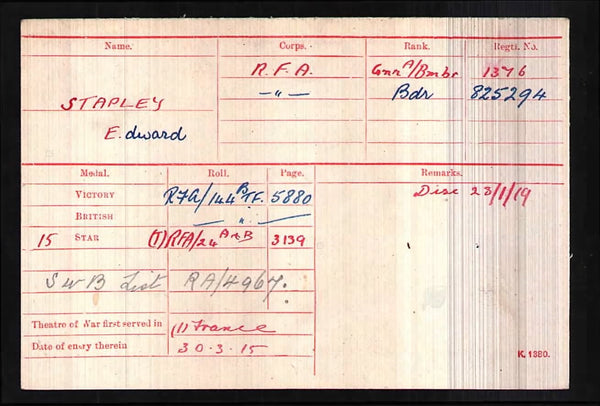 WW1. 'Battle of the Somme 1916' M.M. group of four. Stapley. R.A.