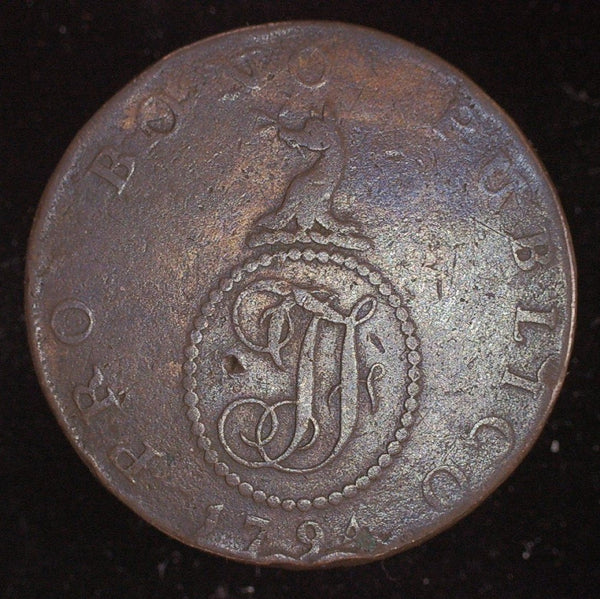 Suffolk. Haverhill. Half Penny token. Finchams. 1794