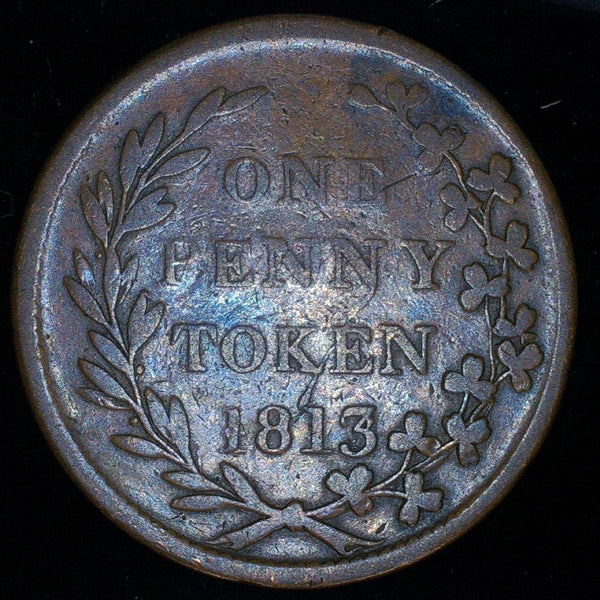 Ireland. Irvine. Strabane. One Penny token. 1813