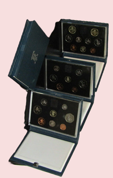 Royal mint. UK Proof Standard year sets. 1983-99