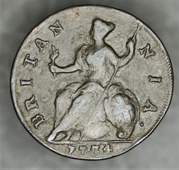 George II. Halfpenny. 1734