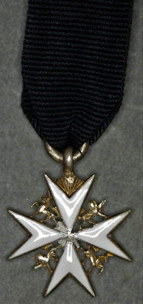Miniature Order of St John. Dame of Grace shoulder badge.