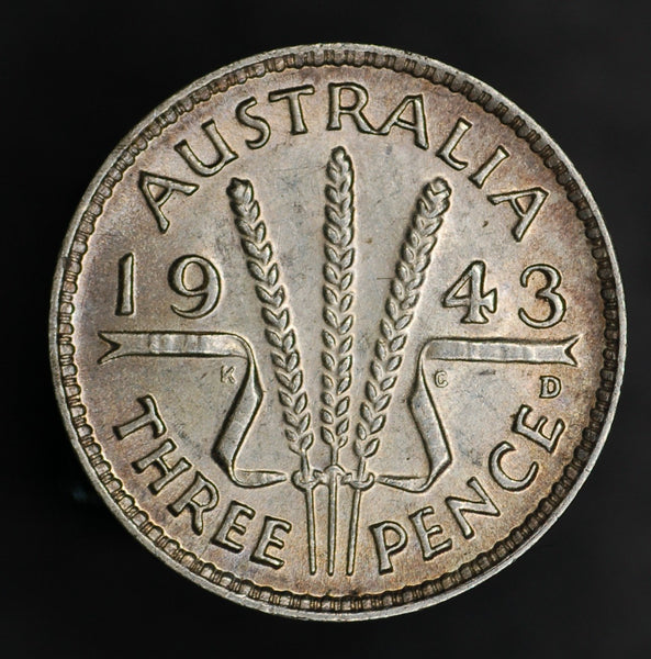 Australia. Threepence. 1943.