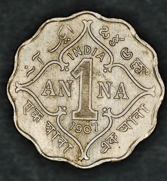 India. One Anna. 1907