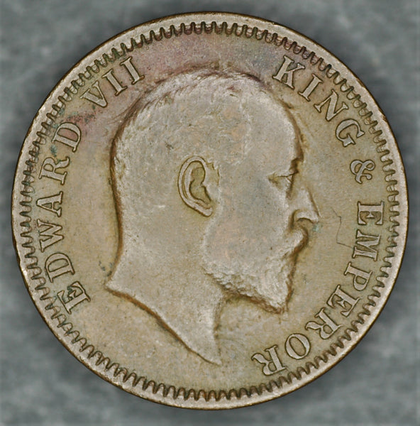 India. Quarter Anna. 1907