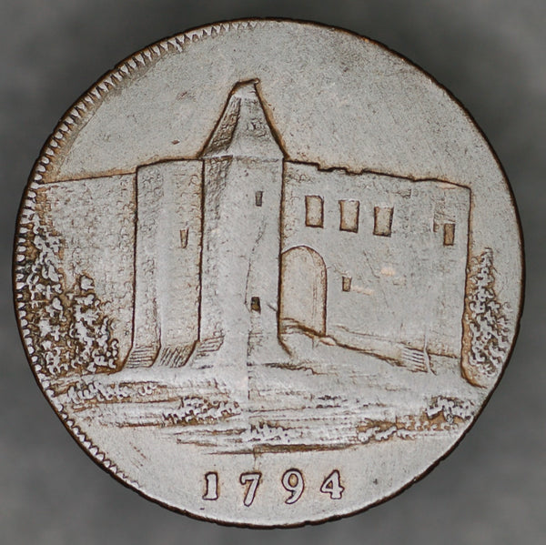Colchester Essex. Halfpenny token. 1794