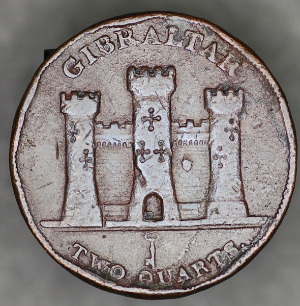 Gibraltar. 2 Quarts. 1842