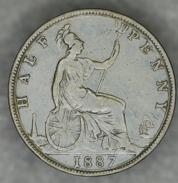 Victoria. Half Penny. 1887