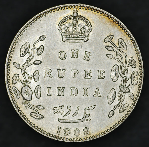 India. Rupee. 1909